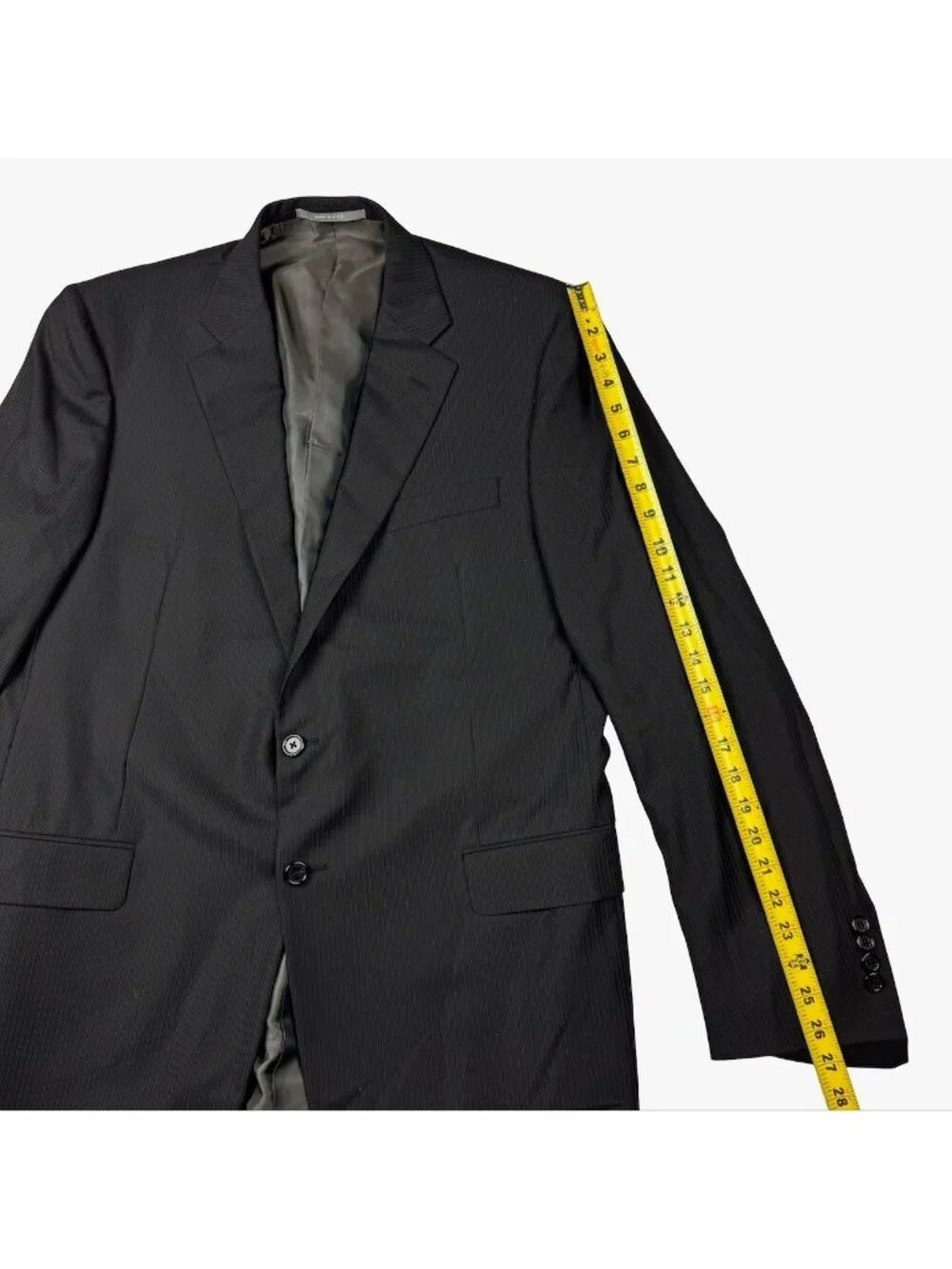 Hickey Freeman Men’s 100% Wool 2-Button Blazer Gray  • USA • 44L